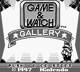 Game & Watch Gallery (Europe) Title Screen